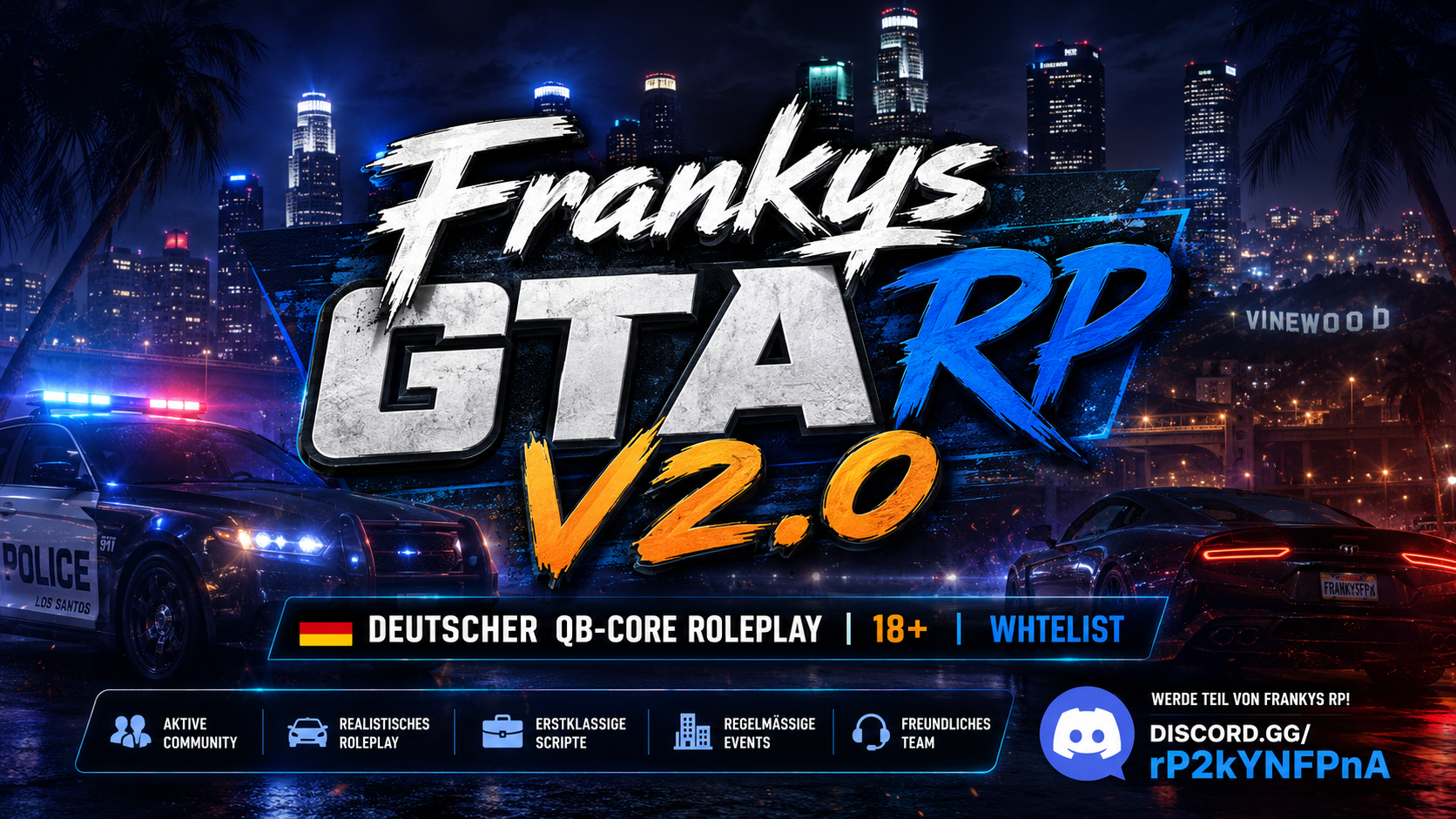 Frankys GTA RP V2.0 Der freundliche Server